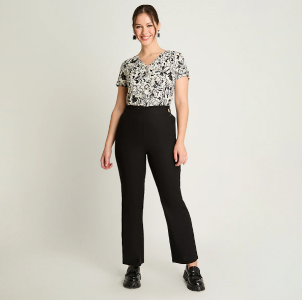 PANTALON RECTO NEGRO